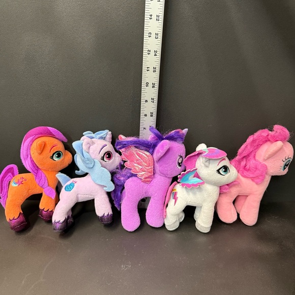 My Little Pony Plush Lot of 5 Hasbro Stuffed Toys 6” Characters Bundle - Picture 6 of 6